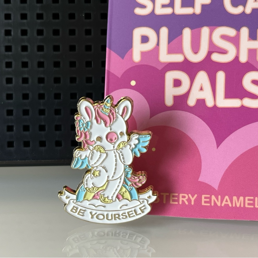 Bright Bat Design Self Care Hot Topic Blind Box Mystery Enamel Pin - Unicorn - Picture 2 of 3